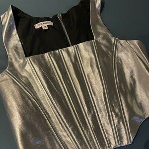 Steve Madden Silver Women's Top